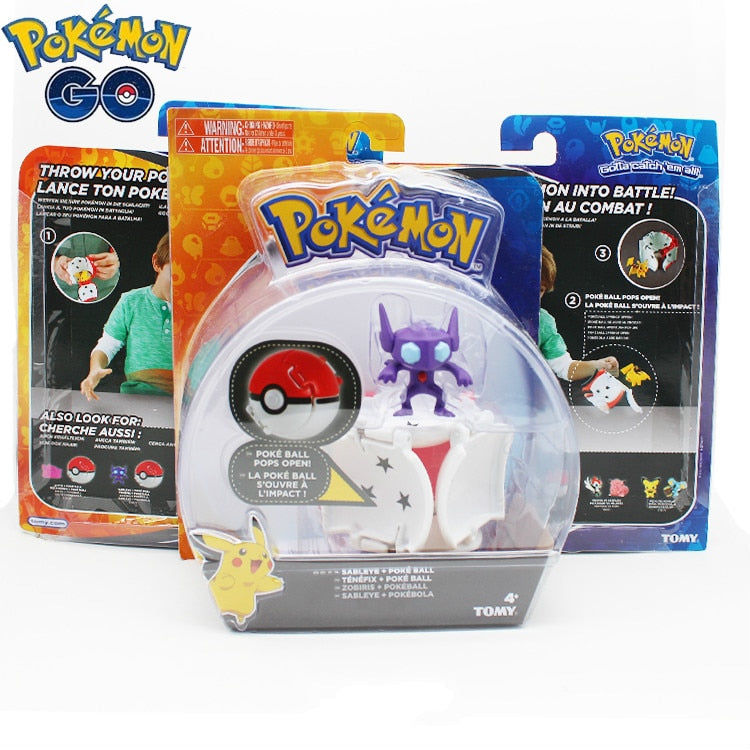 Genuine US Version Pokemon Master Elf Ball Belt Set Telescopic TAKARA TOMY Toys for Children Gift