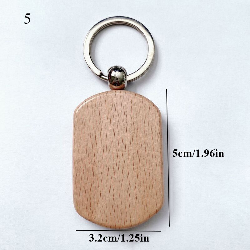 1pc Creative Lightweight Slim Design Wooden Mobile Phone Stand Holder Stand Pendant Keychain