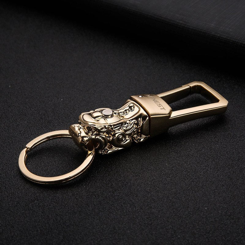 Honest Luxury Key Chain Men Women Car Keychain For Key Ring Holder Jewelry Genuine Leather Rope  Bag Pendant Fathers Day Gift