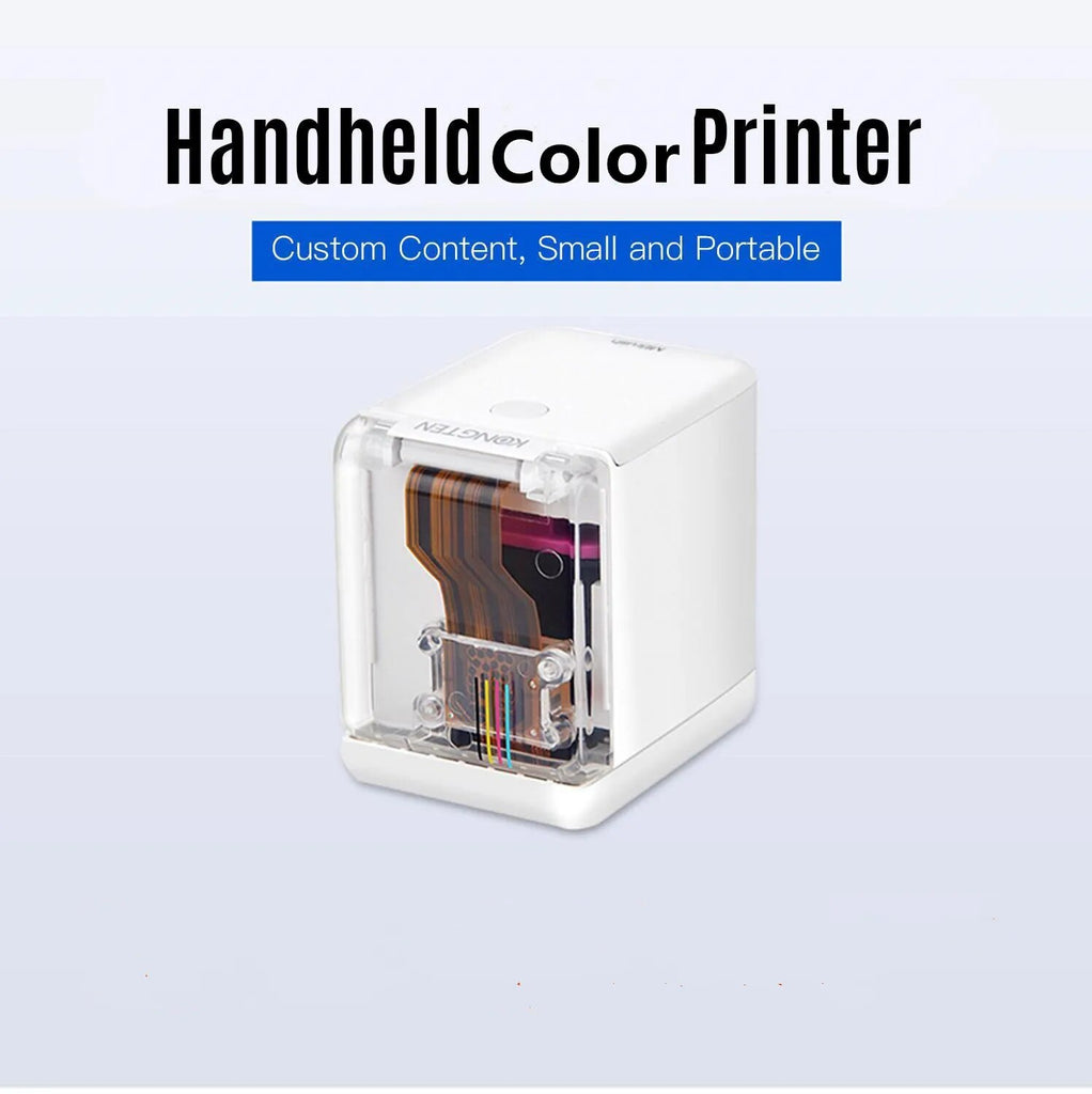 MBrush Mark Jet Handheld Printer Portable Mini Inkjet Printer Color Barcode Printer with Ink Cartridge APP for Customized Text