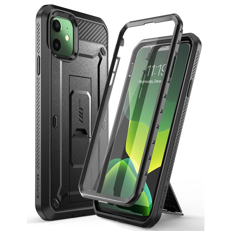 SUPCASE For iPhone 11 Case 6.1&quot; (2019 Release) UB Pro Full-Body Rugged Holster Cover with Built-in Screen Protector &amp; Kickstand