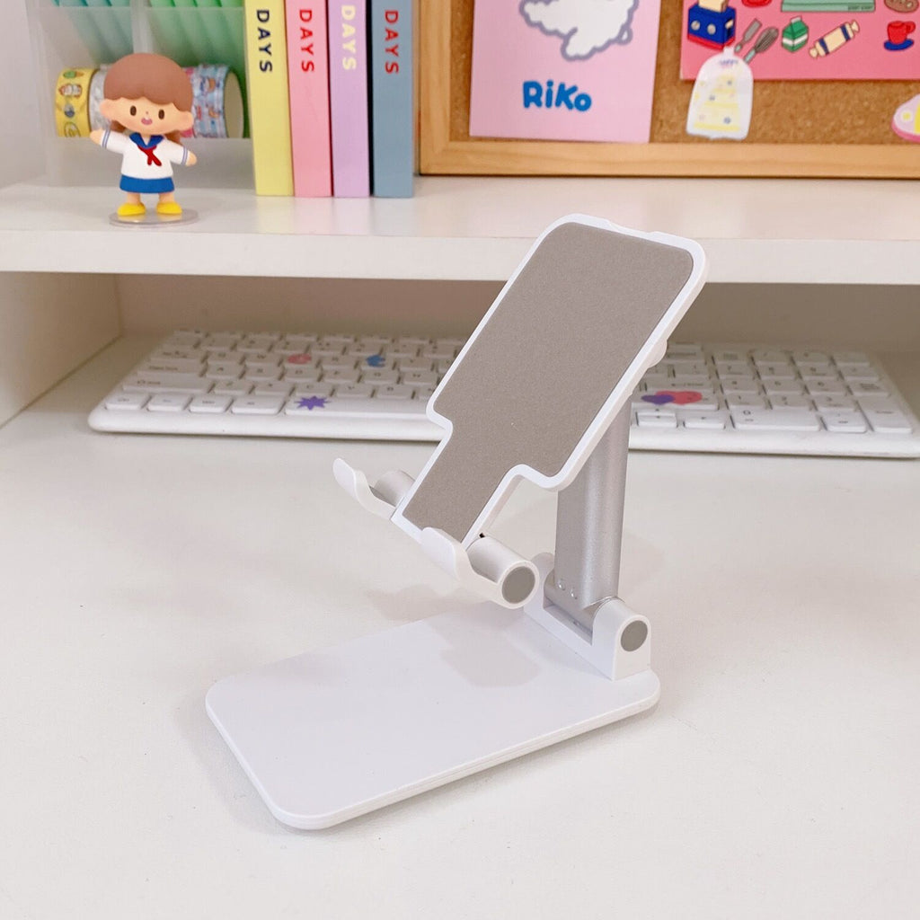 MINKYS Kawaii Foldable Portable Mobile Phone Holder Height Adjsutable Phone Stand Holder Tablet PC Holder 1PC DIY Sticker