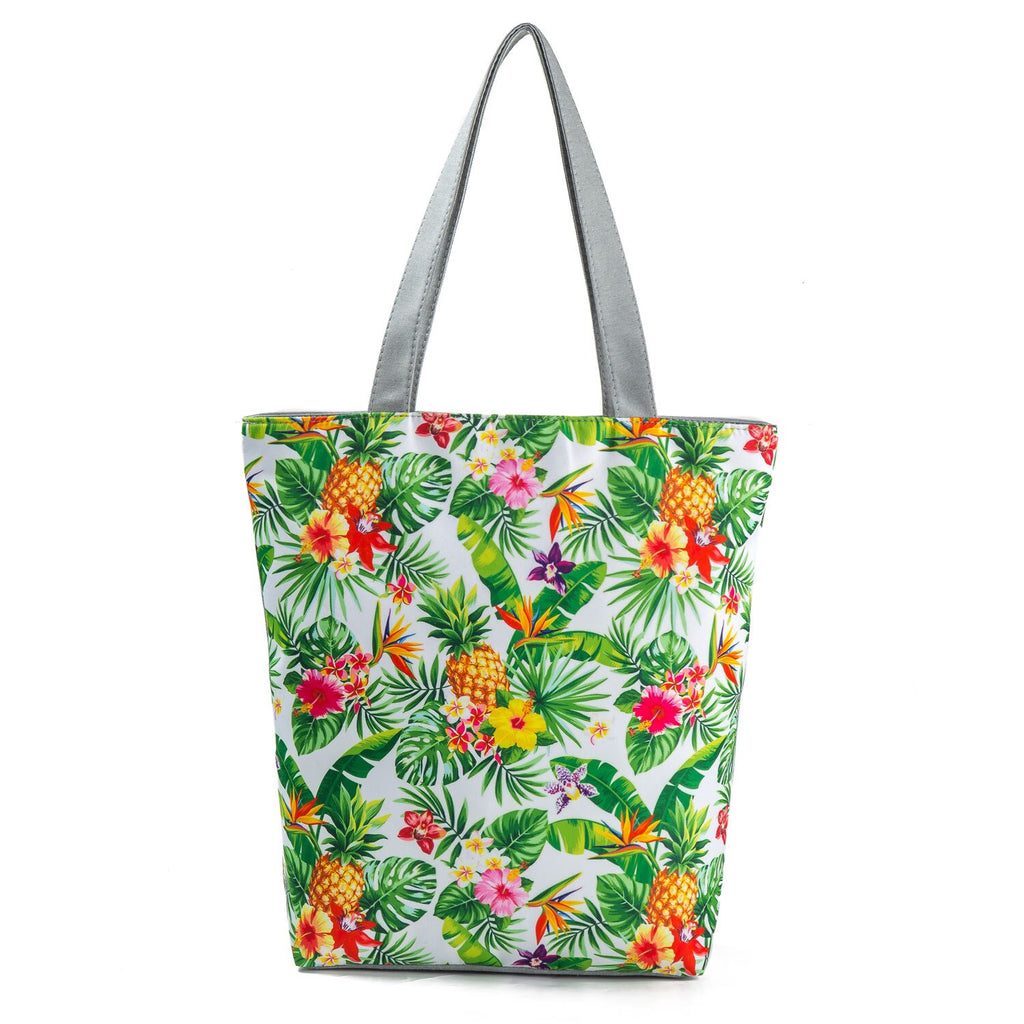 Women Printed Shoulder Bag Reusable Daily Use Women eco Shopping Bag Women Tote Handbags Cute  Summer  Beach  Bag 2020 Hot Sale