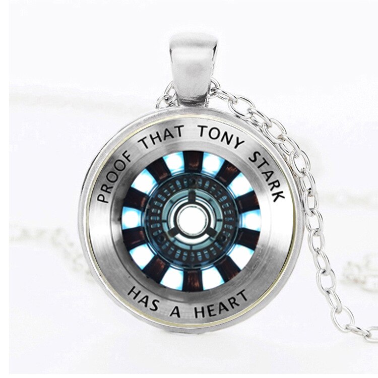 New lucky Heart Time Super Movie Hero sign chain pendant Necklace Gathering Energy Captain Shield friend gift Necklace Jewelry