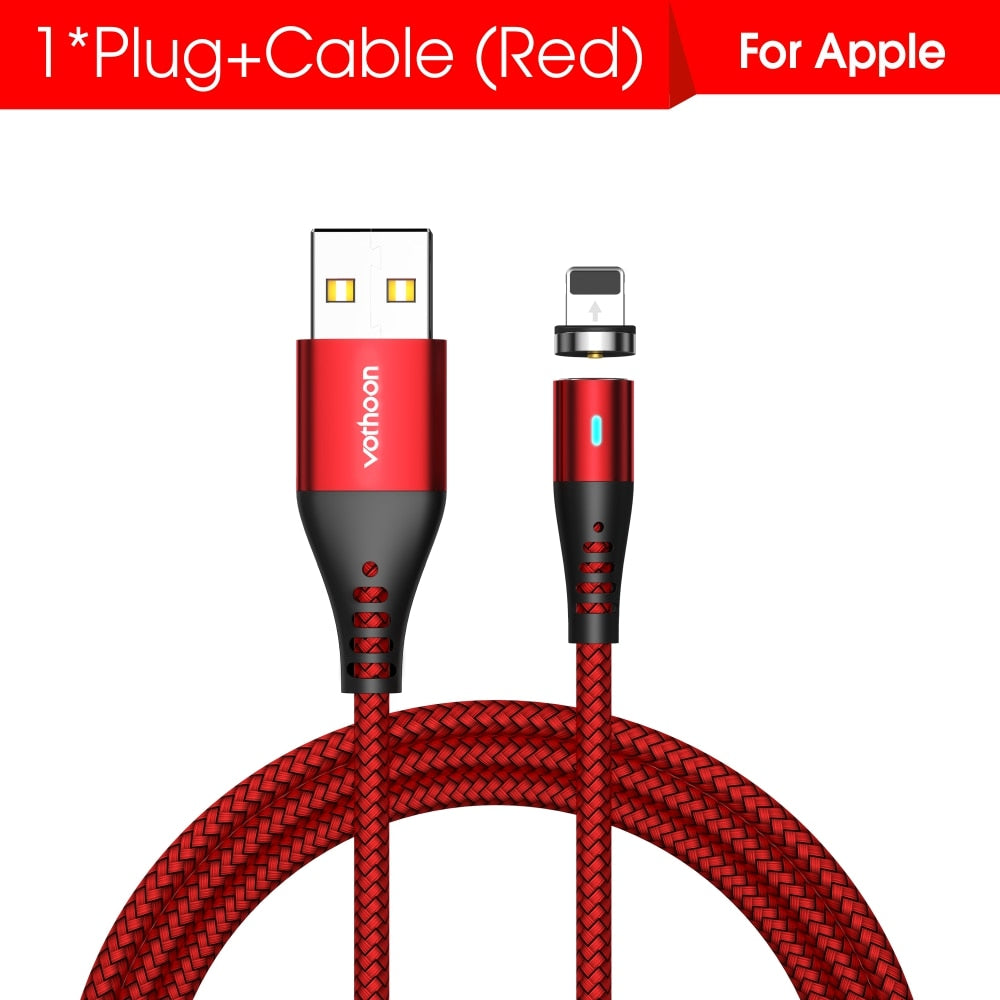 Vothoon 2.4A Magnetic Micro USB Type C Cable For iPhone 11 Pro Xs Samsung S10 S7 Xiaomi Magnet Charger Mobile Phone Cable Cord