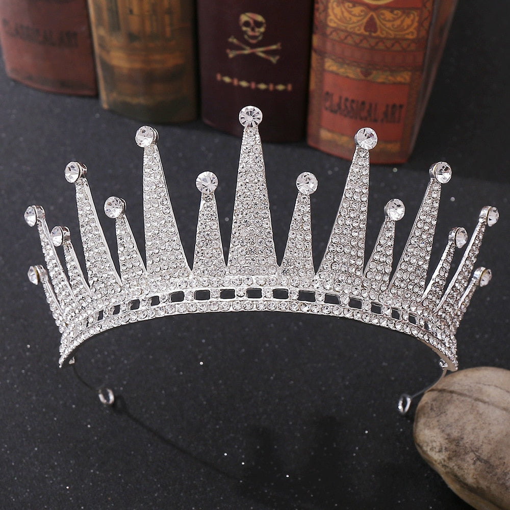 Diverse Silver Gold Color Crystal Crowns Bride tiara Fashion Queen For Wedding Crown Headpiece Wedding Hair Jewelry Accessories