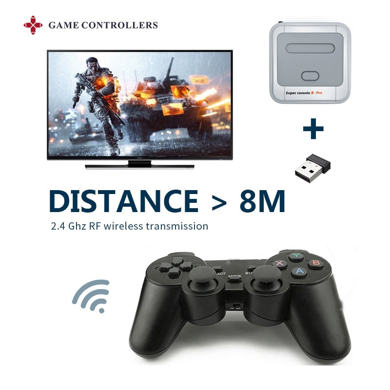 2.4G Wireless Gamepad For PSP / PC / TV Box /Android Phone Game Controller Joystick  For Super Console X Pro RK2020