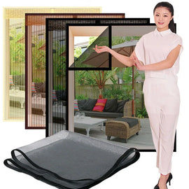 Inset Window Screen Mesh, Air Tulle Adjustable Summer Invisible Anti-Mosquito net Fiberglass Removable Washable Customize Screen