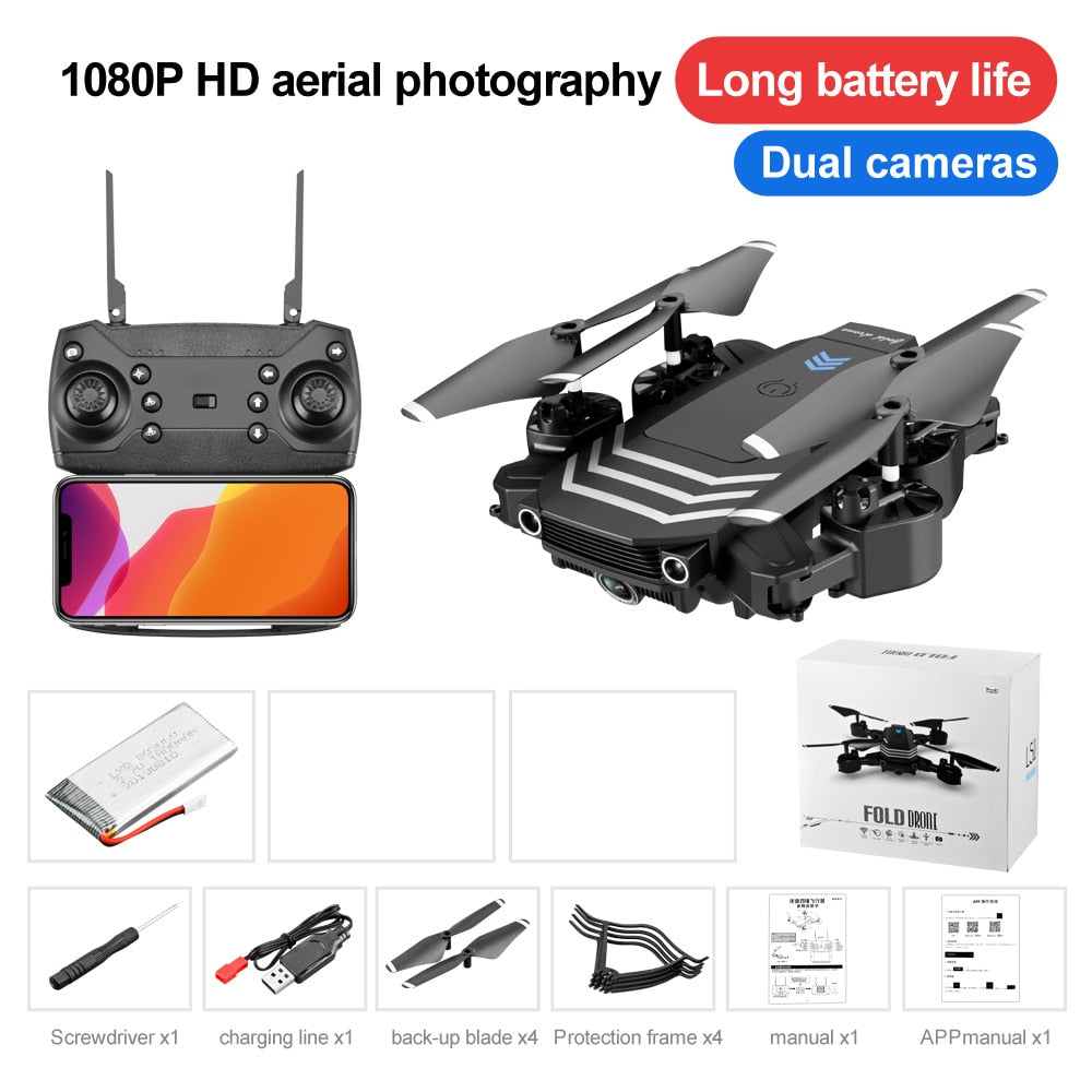 Halolo LS11 RC Drone 4K With Camera HD Wifi Fpv Mini Foldable Dron Helicopter Professional Quadcopter Selfie Drones Toy For Boys