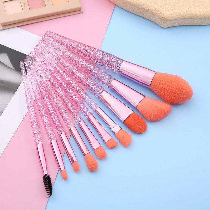 ZZDOG 7/10Pcs High-Quality Cosmetics Tool Kit Soft Makeup Brushes Set Eye Shadow Powder Foundation Eyebrow Blending Beauty Brush