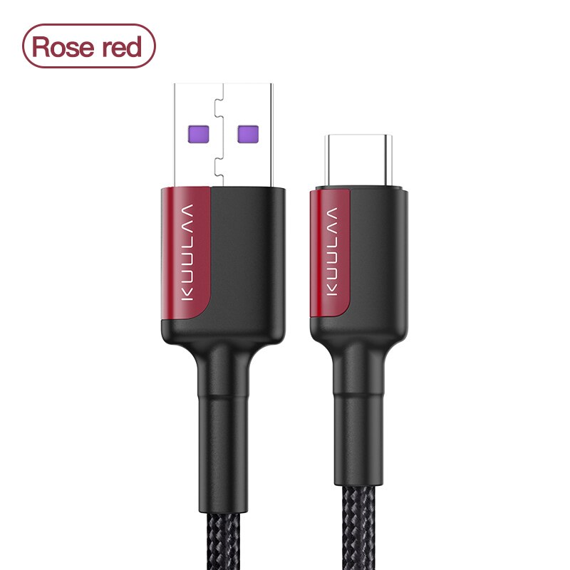 KUULAA 5A USB Type C Cable For Samsung Xiaomi mi Redmi Fast Charging USB-C Cable Mobile Phone Charger USBC Type-C Data Wire Cord