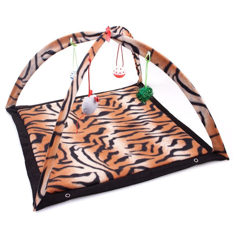 Cat Toys Portable Cat Tent Funny Pet Toys Mobile Activity Pets Play Bed Toys Cat Play Mat Blanket House Foldable Kitten Tents