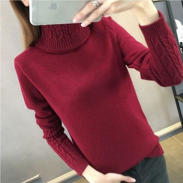 Women Turtleneck Winter Sweater Women 2023 Long Sleeve Knitted Women Sweaters And Pullovers Female Jumper Tricot Tops LY571