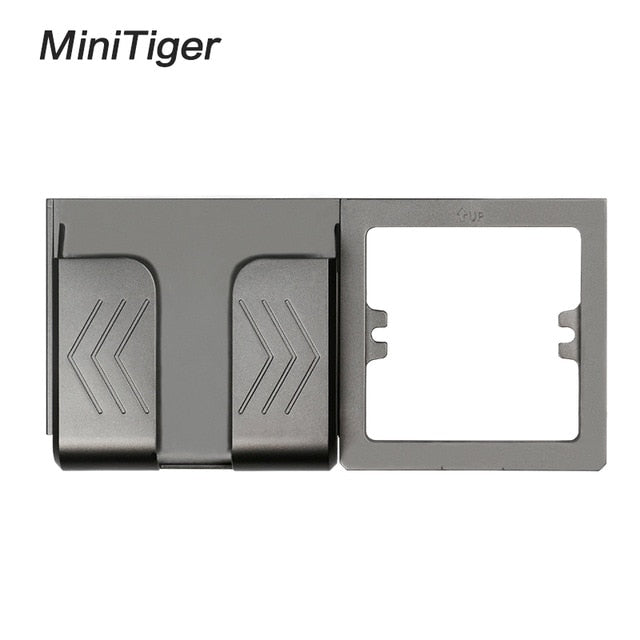 Minitiger Grey Wall Socket Phone Holder Smartphone Accessories Stand Support For Mobile Phone One / Two Phone Holder