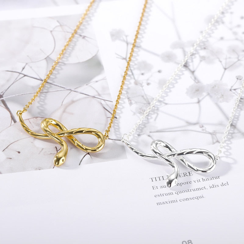 Snake Necklace for Women Stainless Steel Gold  Color Snake Pendant Necklace Choker Jewellery Collier Best Friend Gift