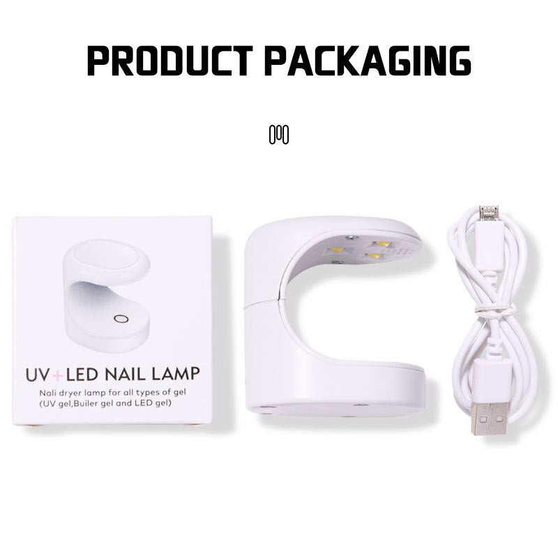 Mini Nail Dryer UV Lamp Manicure Machine Single Finger Nails Art Tool Gel Polish 6W  Nail Dryer LED Nail Lamp Manicure Tools