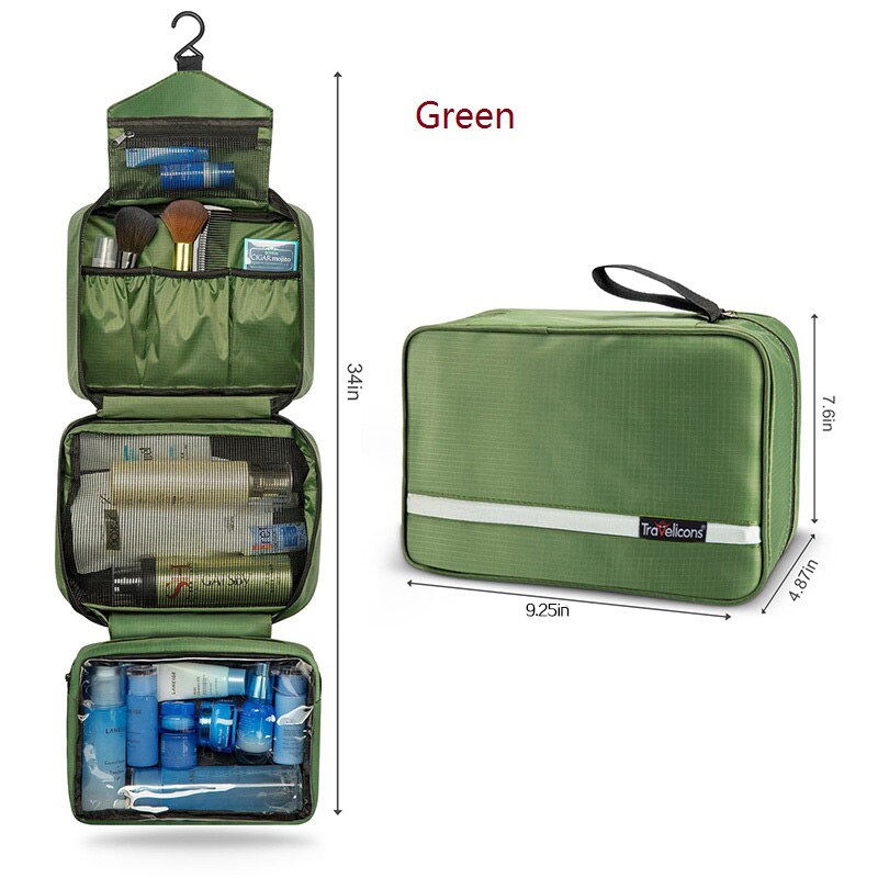Waterproof Women MakeUp Bag Multi-Functional Handbags Travel Cosmetic Bag Men Toiletry Wash Necessaire Organizer Pouch