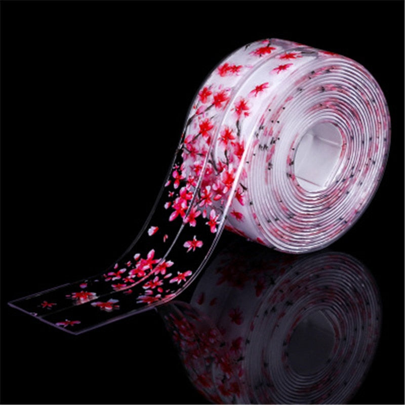 3.2M Kitchen Sink Waterproof Sticker Anti-mold Sealing Strip Tape Wall Bathroom Countertop Toilet Gap Self-adhesive Seam Sticker