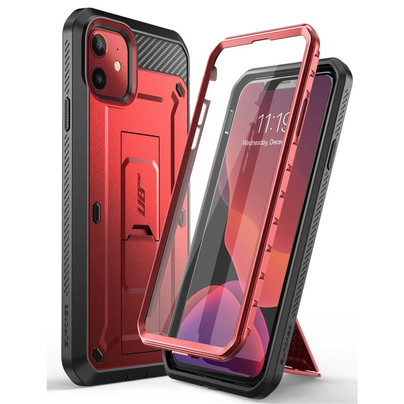 SUPCASE For iPhone 11 Case 6.1&quot; (2019 Release) UB Pro Full-Body Rugged Holster Cover with Built-in Screen Protector &amp; Kickstand