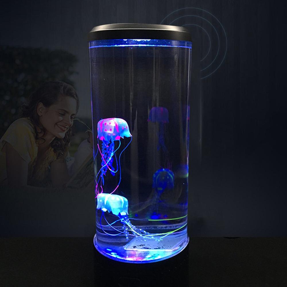 Big Size LED Jellyfish Light Table Desktop Decorative Night Lamp Children Kids Gifts Relaxing Mood Lamp For Home Bedroom Decor