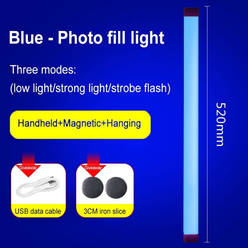 Handheld Fill Light For Photography Led Studio Light Emergency Lamps Adjustable Selfie Lamp Wall Panels Decor Background Lights