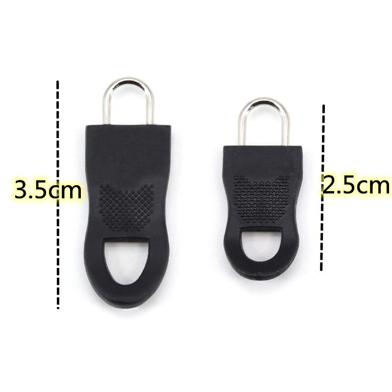 2pcs Fashion Metal zipper repair kits Zippers lightning  zippers puller for Zipper Slider DIY Sewing Craft sewing Kits Metal Zip