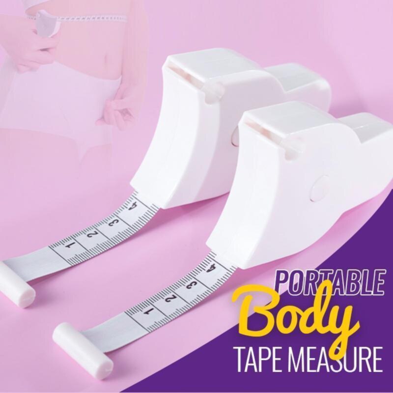 Self-tightening Body Measuring Tape Ruler 150cm/60 Inch Sewing Tailor Dressmaking Measure Ruler Meter Film for Waist Chest Legs