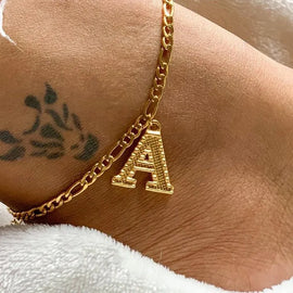 Initial Anklets For Women Stainless Steel Alphabet Anklet Bracelet On The Leg Letter Gold Color 2022 Boho Foot Jewelry Femme BFF