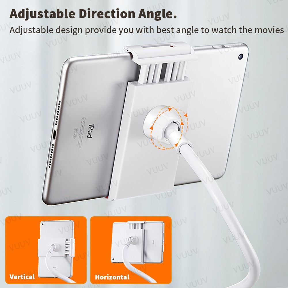 Universal Phone Tablet Holder For Bed Desk Flexible Long Arm Clamp Tablet Stand For iPad Samsung Xiaomi Huawei Tablet Bed Mount