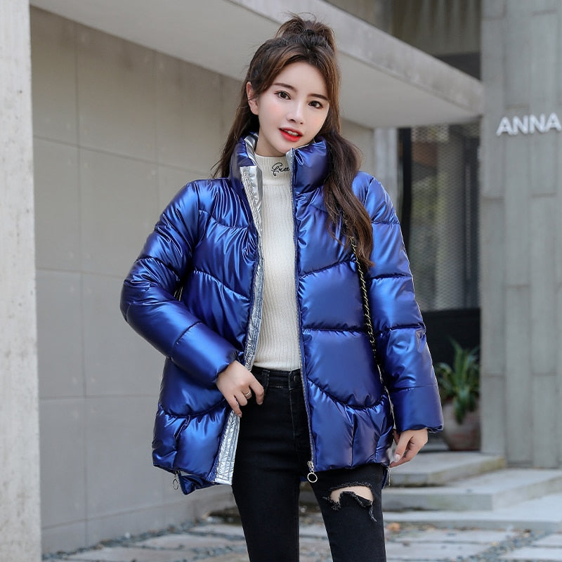 2021 New Winter Jacket High Quality stand-callor Coat Women Fashion Jackets Winter Warm Woman Clothing Casual Parkas