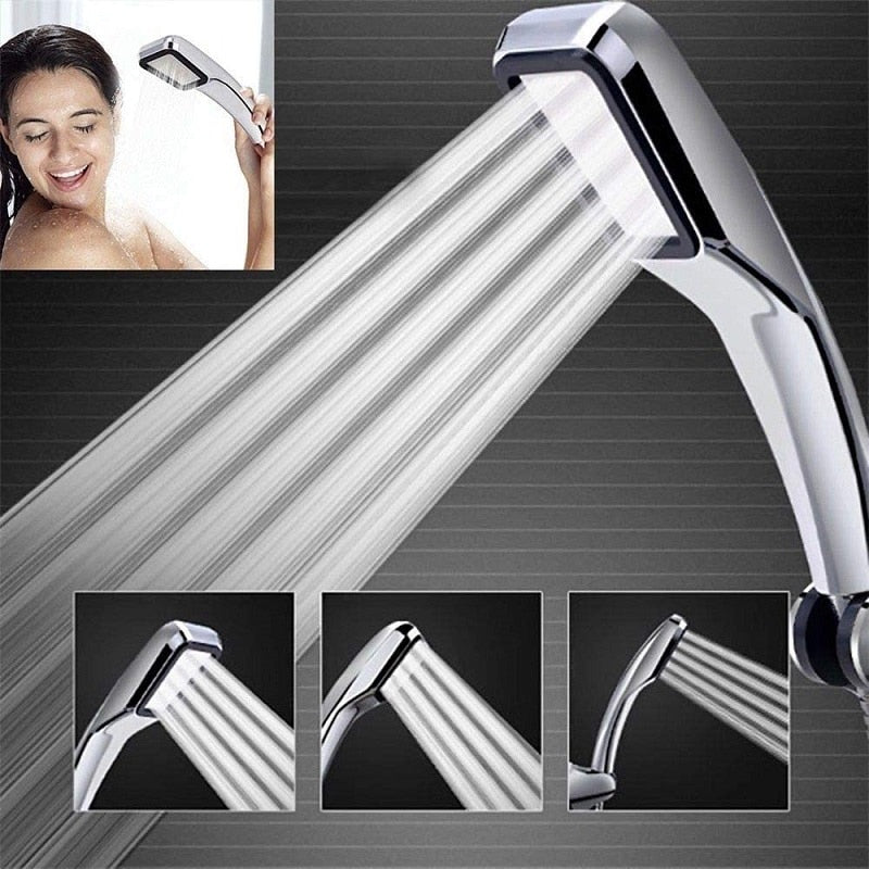 ZhangJi 300 Holes High Pressure Rainfall Shower Head Water Saving 3 Color Chrome Black White Sprayer Nozzle Bathroom Accessories