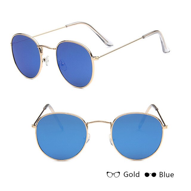 DYTYMJ Small Round Sunglasses Women Brand Designer Retro Glasses Women Mirror Eyeglasses Women/Men Vintage Oculos De Sol Gafas