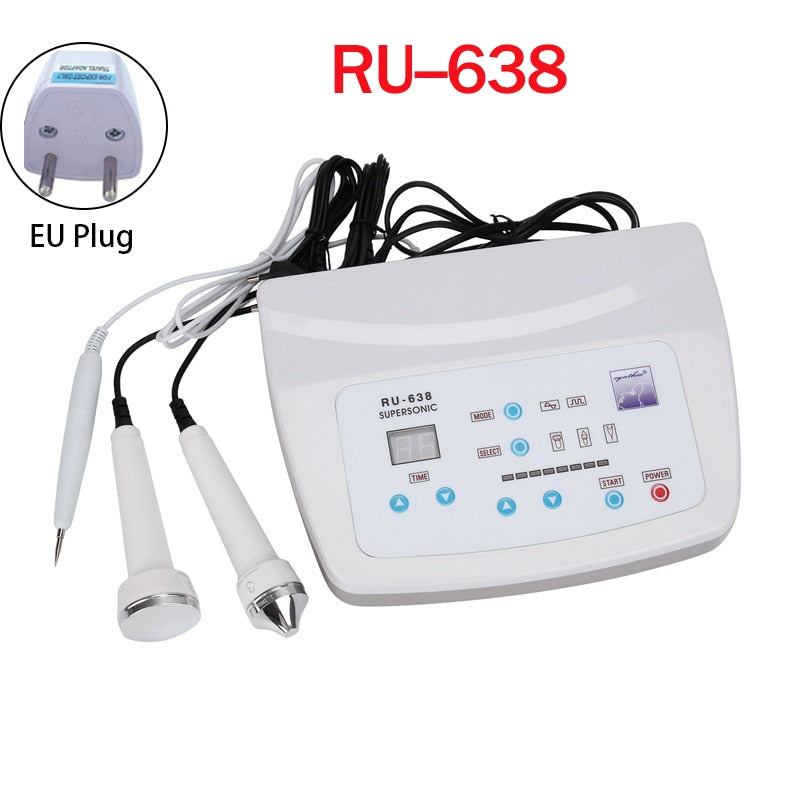 3 In 1 RU-638 Ultrasonic Facial Machine Spot Tattoo Freckle Removal Lifting Skin Anti Aging Beauty Massage Facial Skin Care Spa