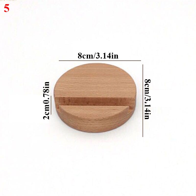 Beech Wooden Mobile Phone Stand Holder Creative Mobile Phone Bracket Embroidery Hoop Desk Solid Wood Base Handicrafts Display