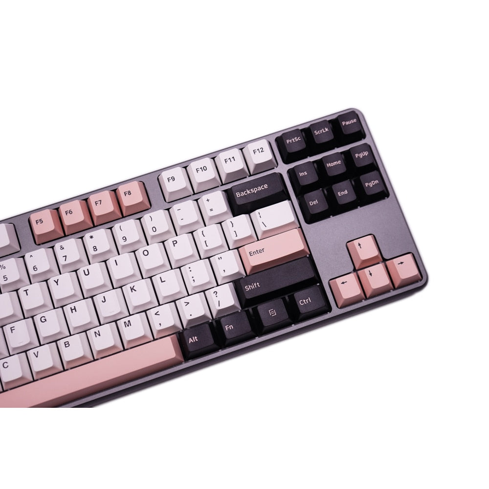 GMKY 176 KEYS Cherry Profile Olivia Keycap DOUBLE SHOT Thick PBT Keycaps FOR MX Switch Mechanical Keyboard