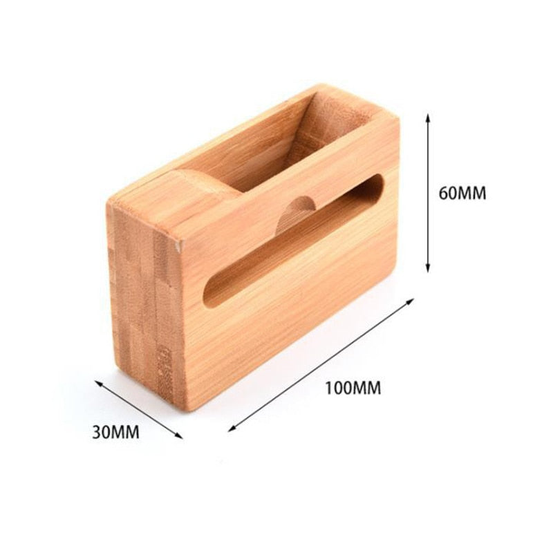 Mobile Phone Loudspeaker Holder Bamboo Sound Amplifier Speaker Wooden Holders Wood Desktop Stand