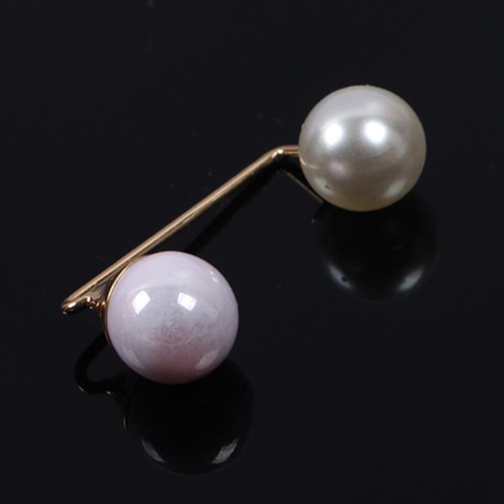 2020 High Quality Vintage Gold Brooch Pins Double Head Simulation Pearl Large Big Brooches For Women Wedding Jewelry Accessories