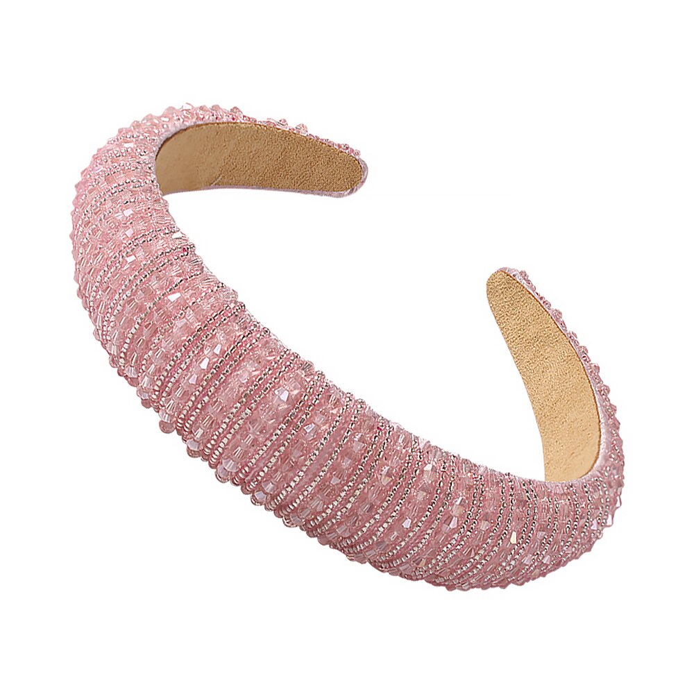 Colorful Crystal Hairbands Rhinestone Padded Headband Party Wedding Hair Hoop For Women Girls Hair Accessories Headpieces Gifts