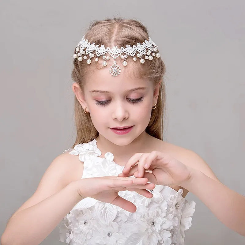 child Princess Tiaras and Crowns Headband Kid Girls Birthday party Crown Wedding Tiara Party Accessiories Hair Jewelry