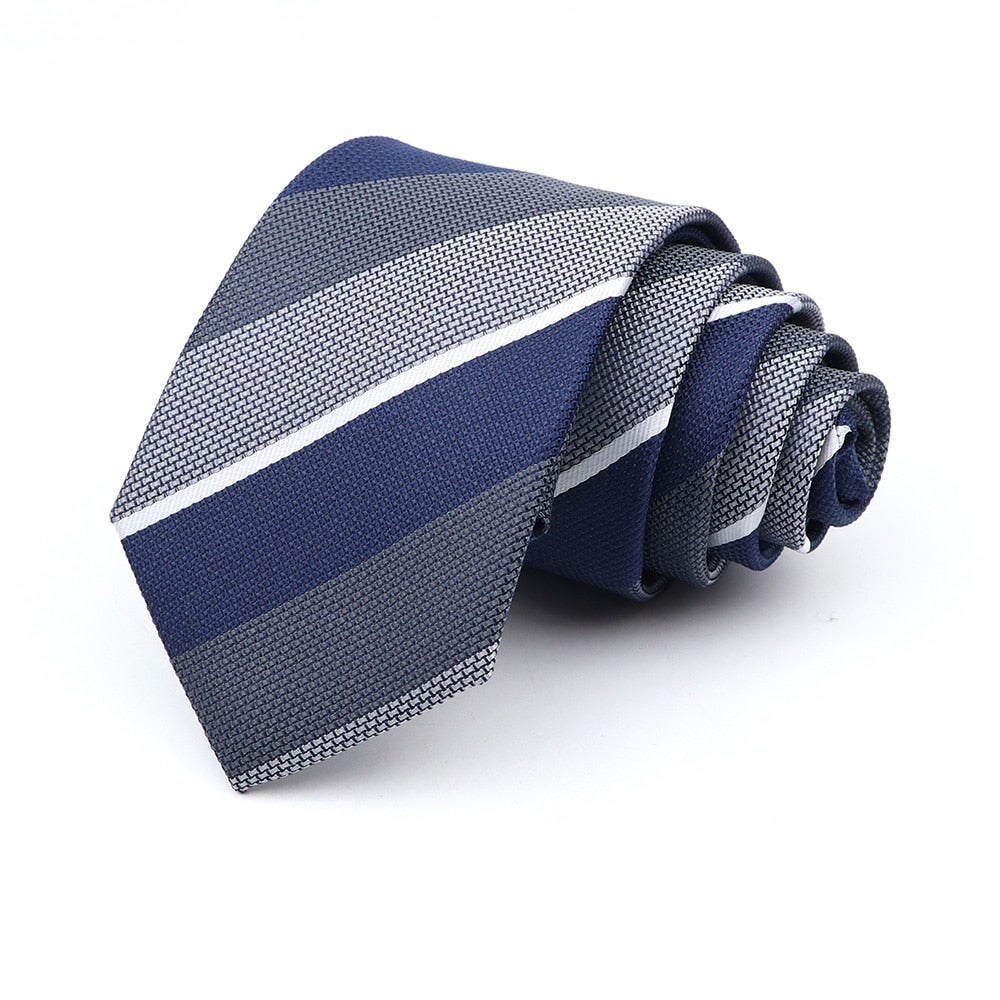 6cm Casual Ties For Men Skinny Tie Fashion Polyester Plaid Strip Necktie Business Slim Shirt Accessories Gift Cravate NO.31-61