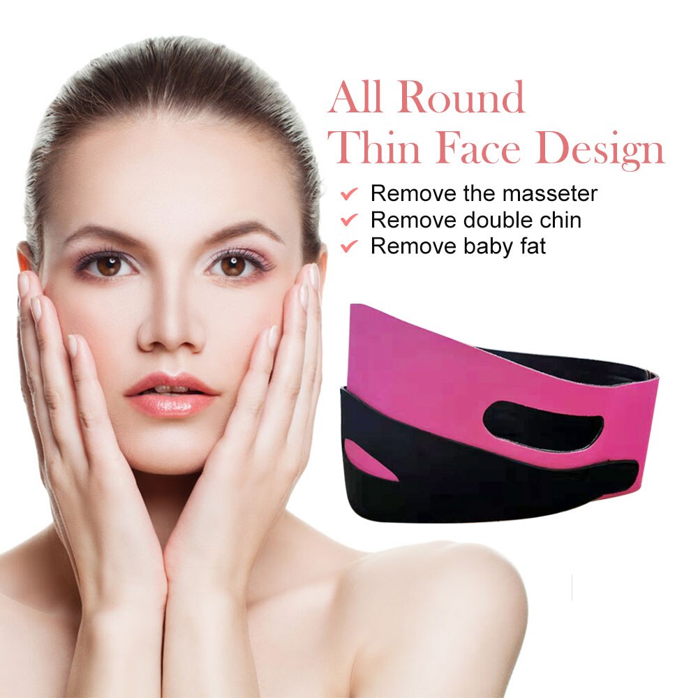 Face Slimmer Beauty Jaw Exerciser Facial Lifiting Belt Slim V-Line Lift Up Belt Reduce Double Chin Bandages Mask Face Care