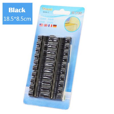 20PCS/lot Self-adhesive Wire Organizer Line Home Office Desktop Clips Cable Clip Buckle Ties Fixer Fastener Holder Accessories