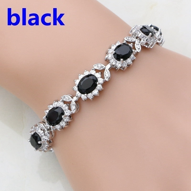 Women Delicate Crystal Zircon Tennis Bracelet for Women Elegant Banquet Party Jewelry