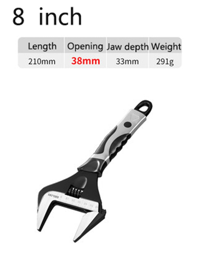 Adjustable Wrench Tool Large Opening Multifunctional Bathroom Board Moving Hand Universal Trap