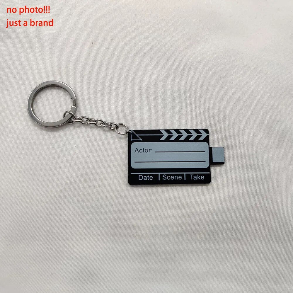 Customized Text Photo Film Memory Gifts Photo Keychain Custom Roll Film Keychain Album Keyring DIY Custom Personalized Keychains