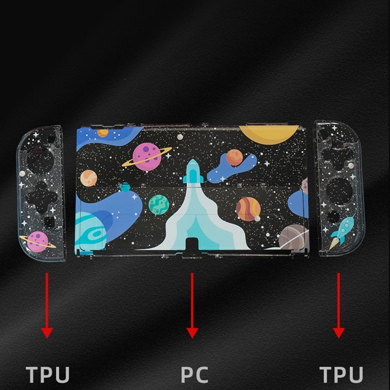 Transparent Switch OLED Protective Shell NS Controller Joy-Con Split TPU Cover Protection Case For Nintendo Switch Accessories