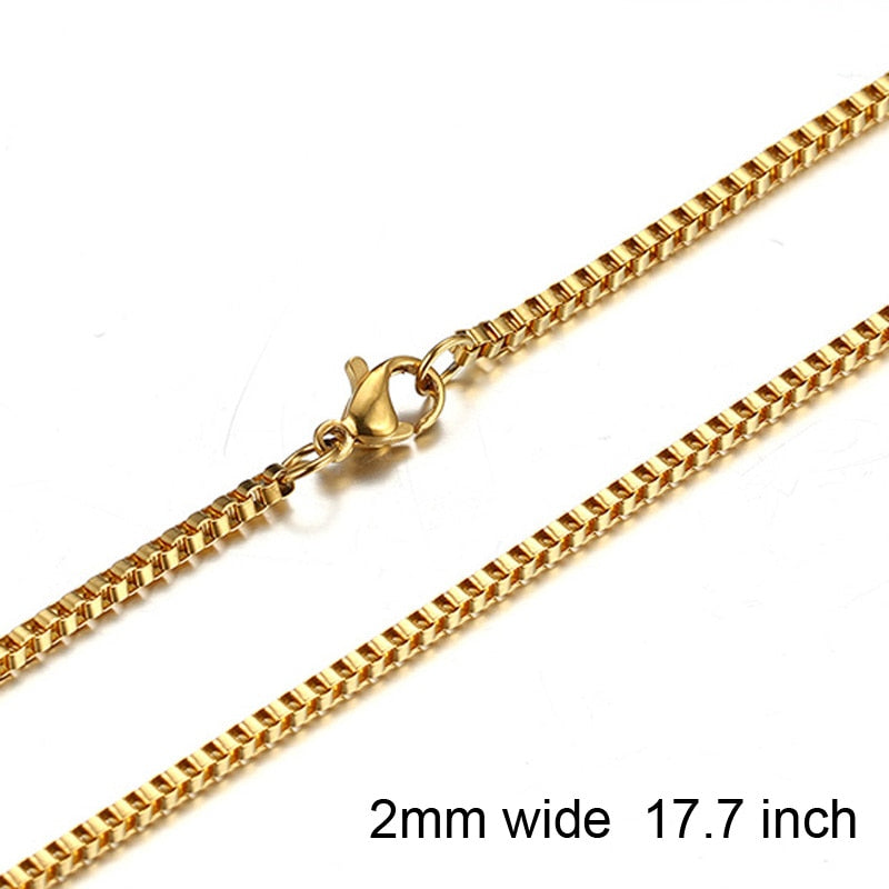 Necklace For Men, Stainless Steel Curb Chain, Man Necklace, 5 to 8mm Link Chain