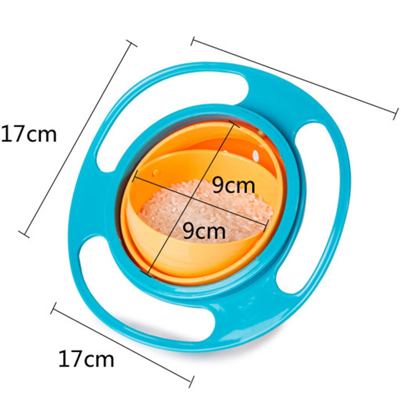 Newborn Baby Magic Bowl Rotary Balance 360 Rotate Spill-Proof Infants Toddler Kids Training Feeding Bowl Practice Tool no spill