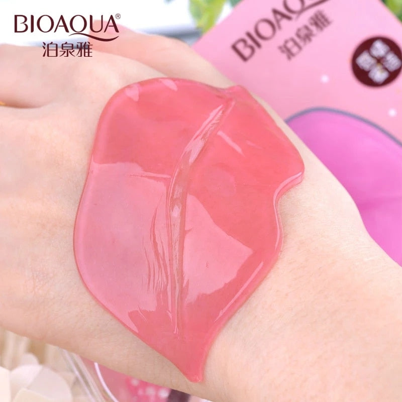 BIOAQUA 50pcs Skin Care Crystal Collagen Lip Mask Moisture Essence Lip Care Pads Anti Ageing Wrinkle Patch Pad Gel For Makeup