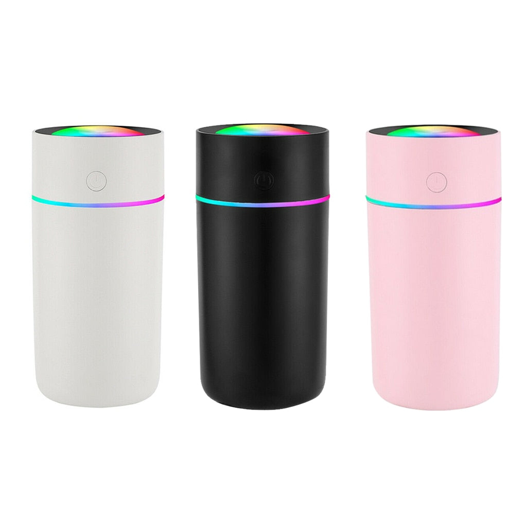 320ml Air Humidifier Silent Creative Color Light Air Diffuser Portable Mist Maker USB Charging Automatic Timer Humidifier